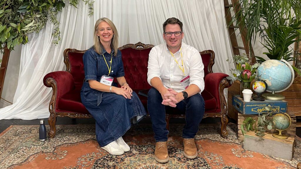 Antonia Ruffell and Steve King at _SOUTHSTART 2025